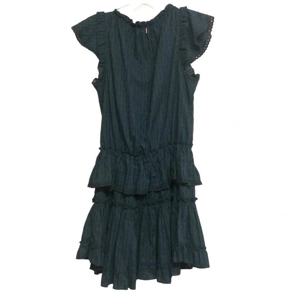 MISA Los Angeles Lilian Black Ruffle Mini Dress - Picture 4 of 9